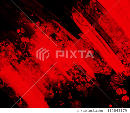 Black red ink brush stroke background. Vector illustration. Black red ink brush stroke background. Vector illustration. 111645179