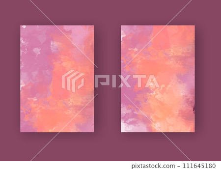 Vector banner abstract paints shapes collection isolated on color background. Vector banner abstract paints shapes collection isolated on color background. 111645180