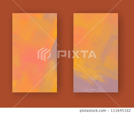 Vector banner abstract paints shapes collection isolated on color background. Vector banner abstract paints shapes collection isolated on color background. 111645182