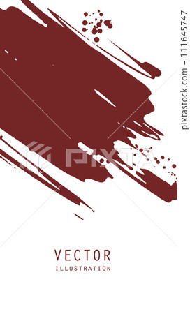 Abstract ink brush banners with grunge effect 111645747