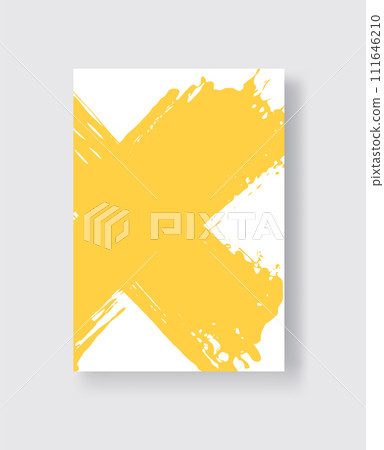 Abstract ink brush banners with grunge effect Abstract ink brush banners with grunge effect 111646210