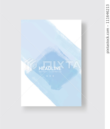Abstract vector watercolor banner. Clolor brush strokes on white background. Abstract vector watercolor banner. Clolor brush strokes on white background. 111646213