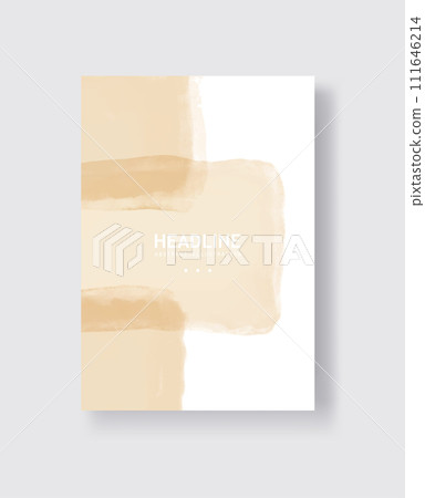 Abstract vector watercolor banner. Clolor brush strokes on white background. Abstract vector watercolor banner. Clolor brush strokes on white background. 111646214