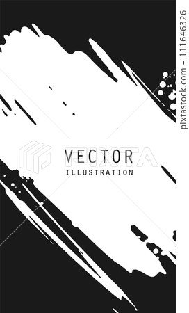 Abstract ink brush banners with grunge effect 111646326
