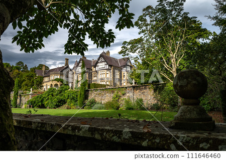 Old Manor House In Bodnant Garden In North Wales, United Kingdom Old Manor House In Bodnant Garden In North Wales, United Kingdom 111646460