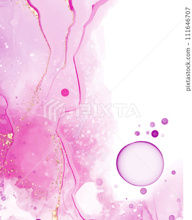 Vector pink coral banner. Hand drawn abstract paint brush stroke. Vector pink coral banner. Hand drawn abstract paint brush stroke. 111646707