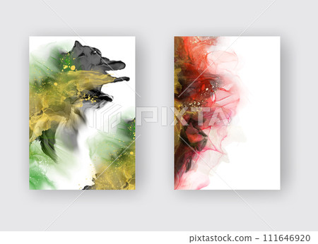 Luxury abstract background of marble liquid ink art. Vector illustration. Luxury abstract background of marble liquid ink art. Vector illustration. 111646920
