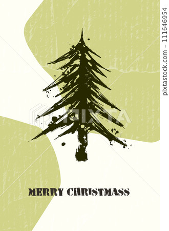 Hand sketch Christmas tree. Vector illustration Hand sketch Christmas tree. Vector illustration 111646954