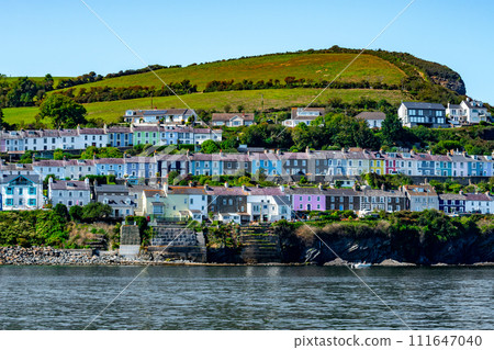 Seaside Town Of New Quay In Cardigan Bay At The Atlantic Coast Of Pembrokeshire In Wales, United Kingdom 111647040