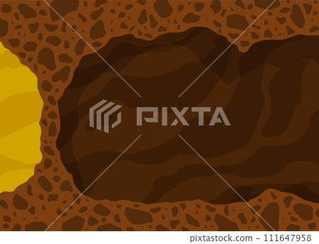 Businessman fail symbol. Dig caves in search valuable treasures. Ambitious and challenging to succeed in business. Career development and motivation to achieve great goals concept 111647958