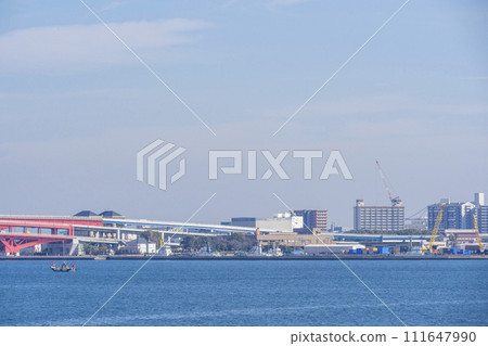 Port Island seen from Takahama quay 111647990