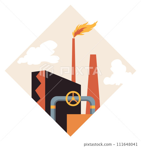 Natural resources design. Vector illustration of national treasure gas. Illustration of gas industry 111648041