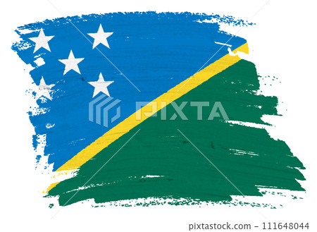 Solomon Islands background paint splash brushstroke 111648044