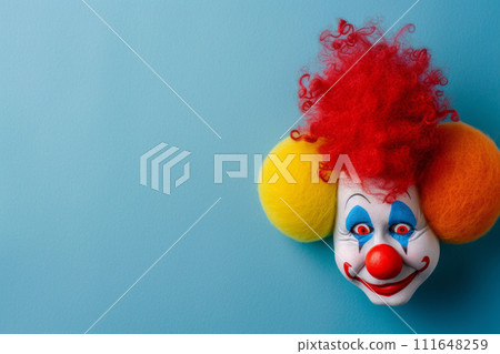 Whimsical April Fools' Day background with playful elements, vibrant colors, and generous  111648259