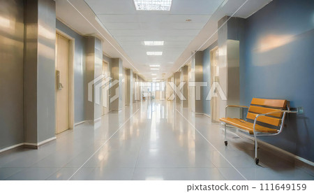 醫院、診所、護理機構走廊背景模糊 111649159
