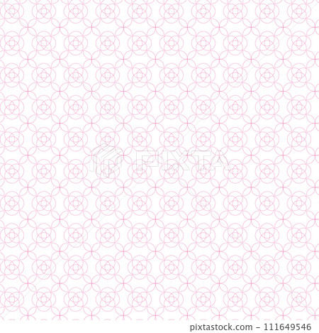 Pink geometric floral seamless pattern background 111649546