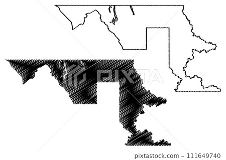 Stikine Region (Canada, British Columbia or BC Province, North America) map vector illustration, scribble sketch Stikine map 111649740