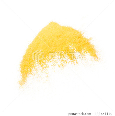 Small size yellow Sand flying explosion, gold cheese sands grain wave explode. Abstract cloud fly. Yellow colored sand splash throwing in Air. White background Isolated high speed shutter, throwing Small size yellow Sand flying explosion, gold cheese sands grain wave explode. Abstract cloud fly. Yellow colored sand splash throwing in Air. White background Isolated high speed shutter, throwing 111651140