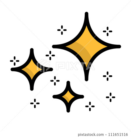 閃閃發光。向量。 111651516