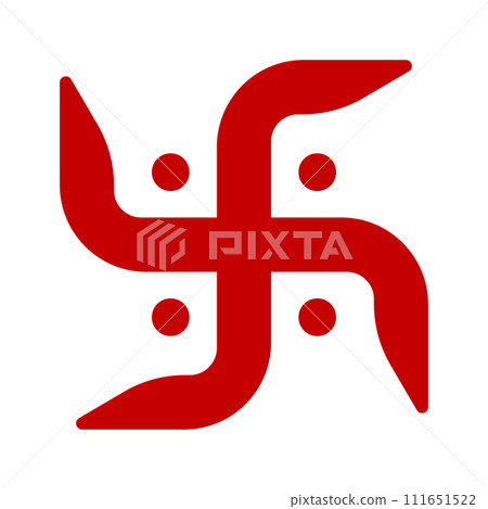 Modern Hindu 卐 icon. vector. 111651522