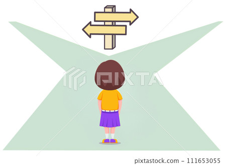 一個被岔路口困擾的女孩 111653055