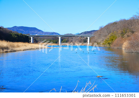 河川風景 - 大荒川幹流的冬季風景 - 花園水邊公園附近 111653301