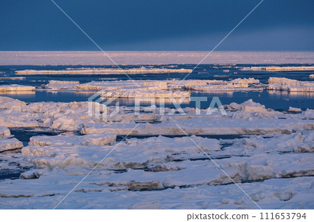 Drift ice in the Sea of Okhotsk Drift ice in the Sea of Okhotsk 111653794