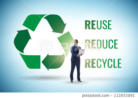 Recycling logo with ecology concept 111653891