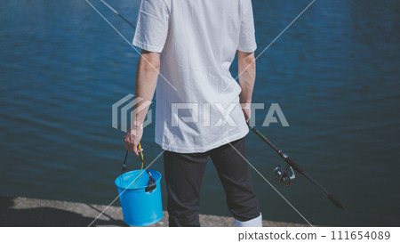 釣魚 漁夫 捕魚 111654089