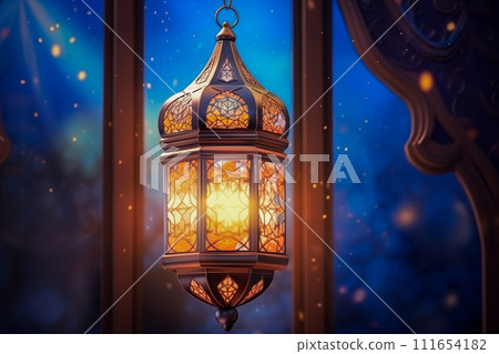 Ramadan Lantern close up 111654182