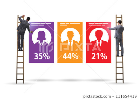 Exit poll concept for elections 111654419