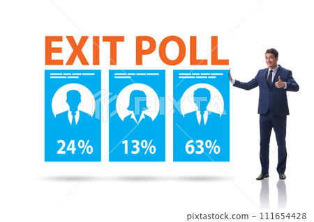 Exit poll concept for elections 111654428