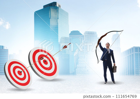 Businessman in objective setting concept 111654769