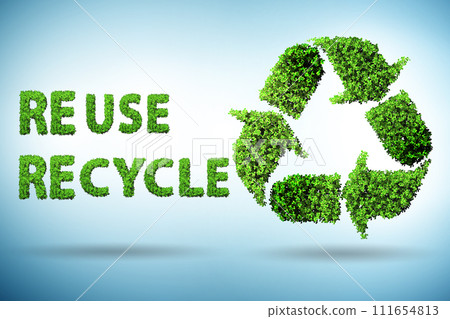Recycling logo with ecology concept 111654813