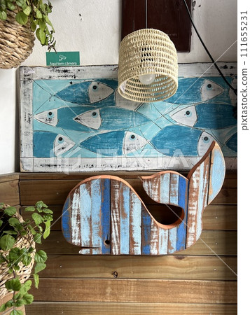 National Brazilian decor, Brazil, dolphin 111655231