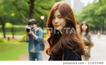 美麗的女孩街拍 111655460