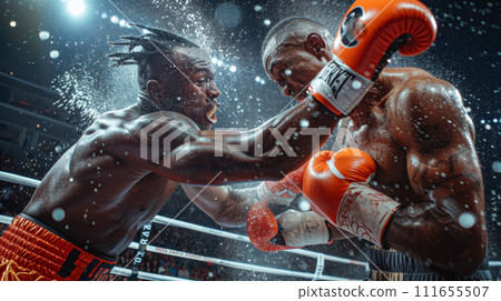 參加拳擊比賽的男子 參加拳擊比賽的男子 111655507