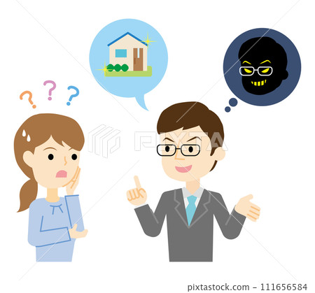 女人與改造騙子交談 111656584