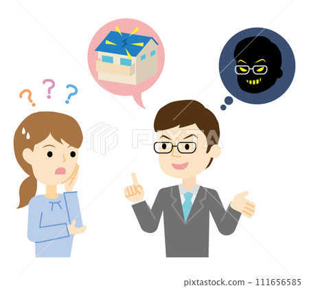 女人與改造騙子交談 111656585