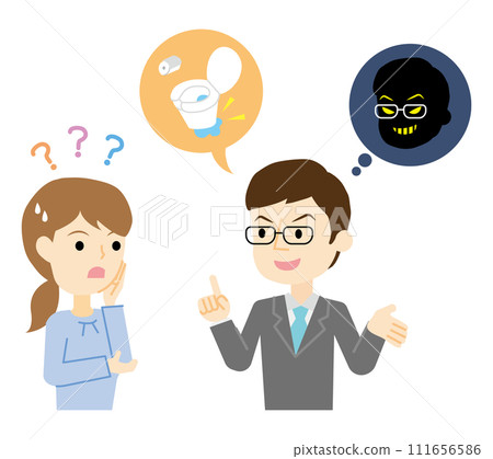 女人與改造騙子交談 111656586