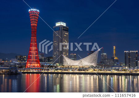 美利堅公園神戶港塔夜景 美利堅公園神戶港塔夜景 111657416