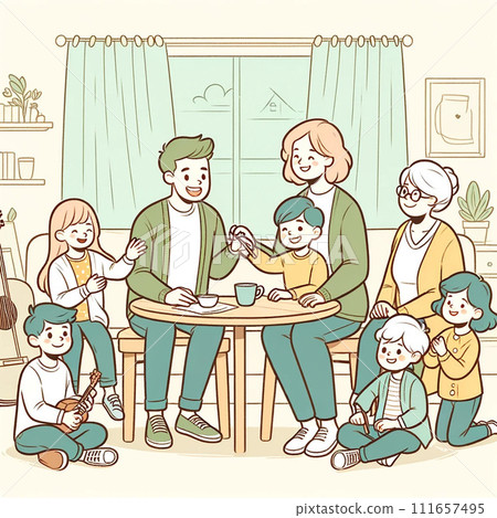 Family gathering time 111657495