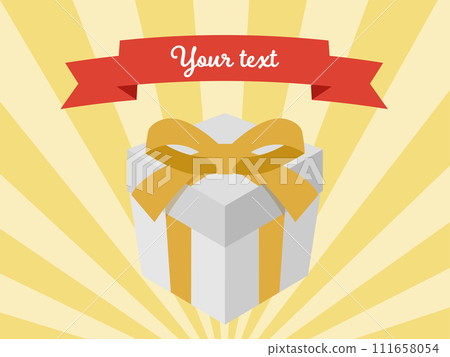 Illustration of a happy background and gift box Illustration of a happy background and gift box 111658054
