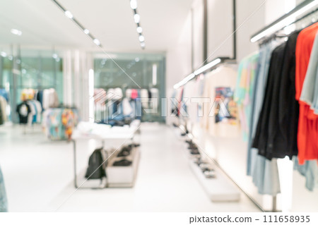 abstract blur and defocused luxury shopping mall and retail store for background 111658935