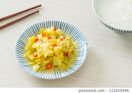 spicy salad pickle cabbage or celery with sesame oil spicy salad pickle cabbage or celery with sesame oil 111658946