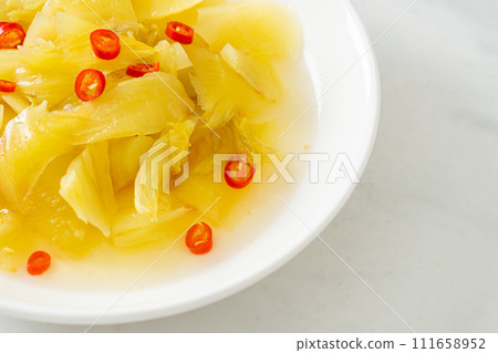 spicy salad pickle cabbage or celery with sesame oil spicy salad pickle cabbage or celery with sesame oil 111658952
