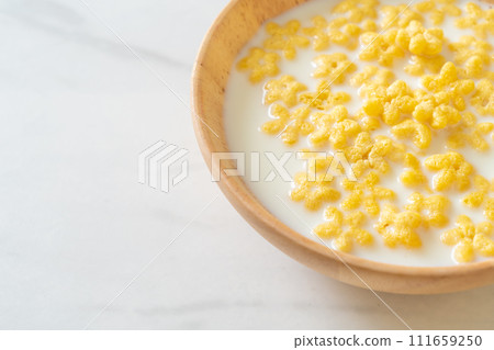 cereals with fresh milk cereals with fresh milk 111659250