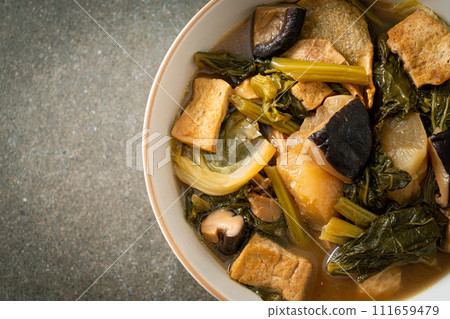 Chinese vegetable stew with tofu or mixture of vegetables soup Chinese vegetable stew with tofu or mixture of vegetables soup 111659479