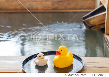 Hot springs and duck toys Hot springs and duck toys 111659832
