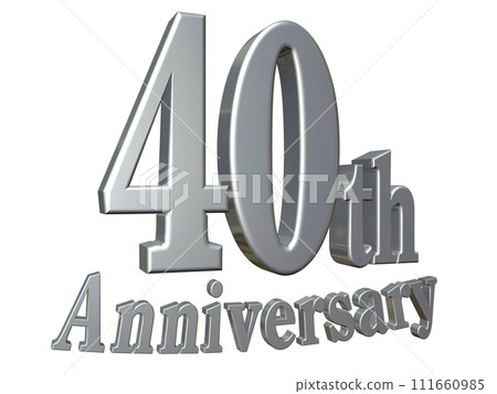 3DCG characters "40th Anniversary/40th Anniversary" Silver, Silver 3DCG characters "40th Anniversary/40th Anniversary" Silver, Silver 111660985